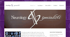 Desktop Screenshot of neurologyspecialists.net