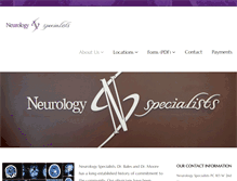 Tablet Screenshot of neurologyspecialists.net